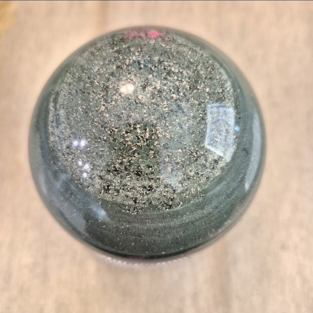 Natural Tibetan Jade Medicine King Stone Crystal Orb Sphere #4 - Picture 6 of 7